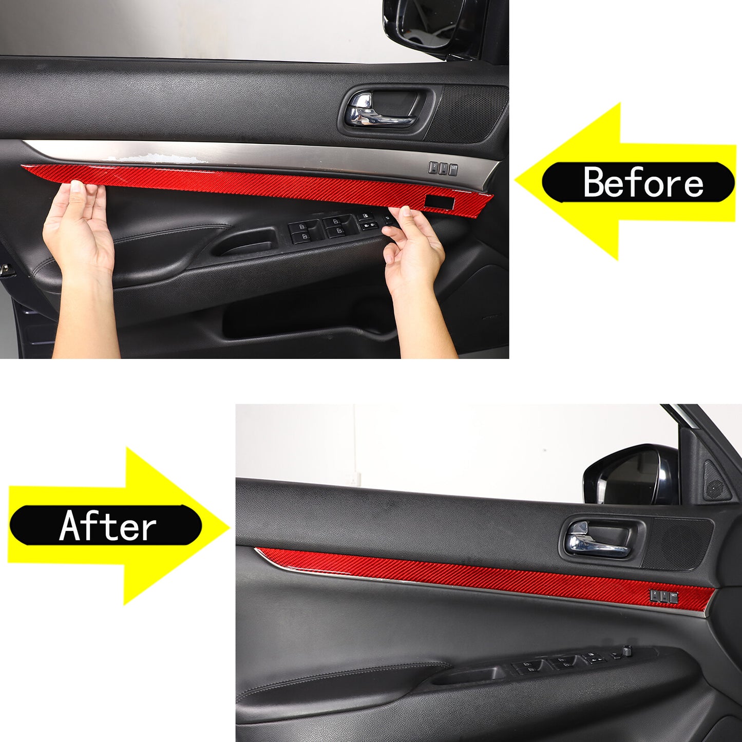 Inside Door Handle Storage Box Cover Accessory For Ranger 2015 - 21- v