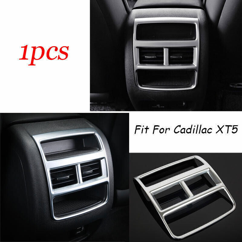 Fit For 2017-24 for Cadillac XT5 ABS Silver Rear Air Outlet Vent Frame Cover Trim 1P