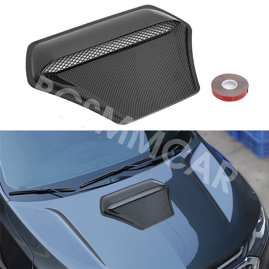 Car Hood Vent Scoop Scoop Cover Air Flow Intake Accessories Carbon Fiber Look Q