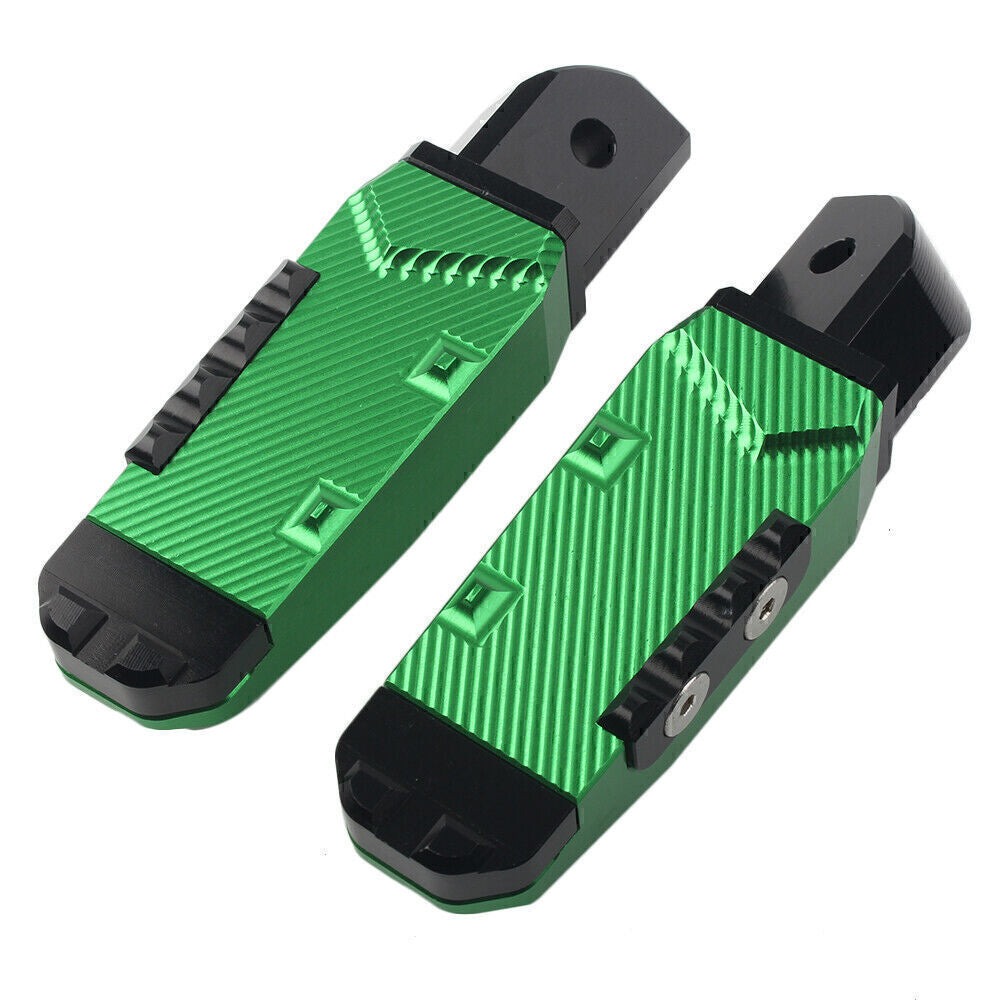 Rear Passenger Footrests Foot Pegs Pedal Pads Fit for Yamaha YZF R1 R6 R1M R1S Green
