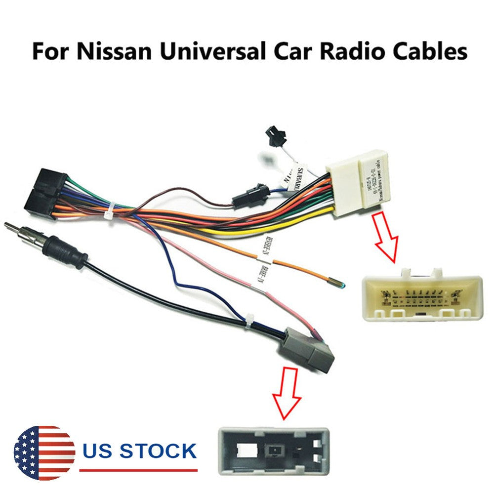 Car Stereo 20 PIN Wiring Harness Connector Adapter Android Power Cable Harness