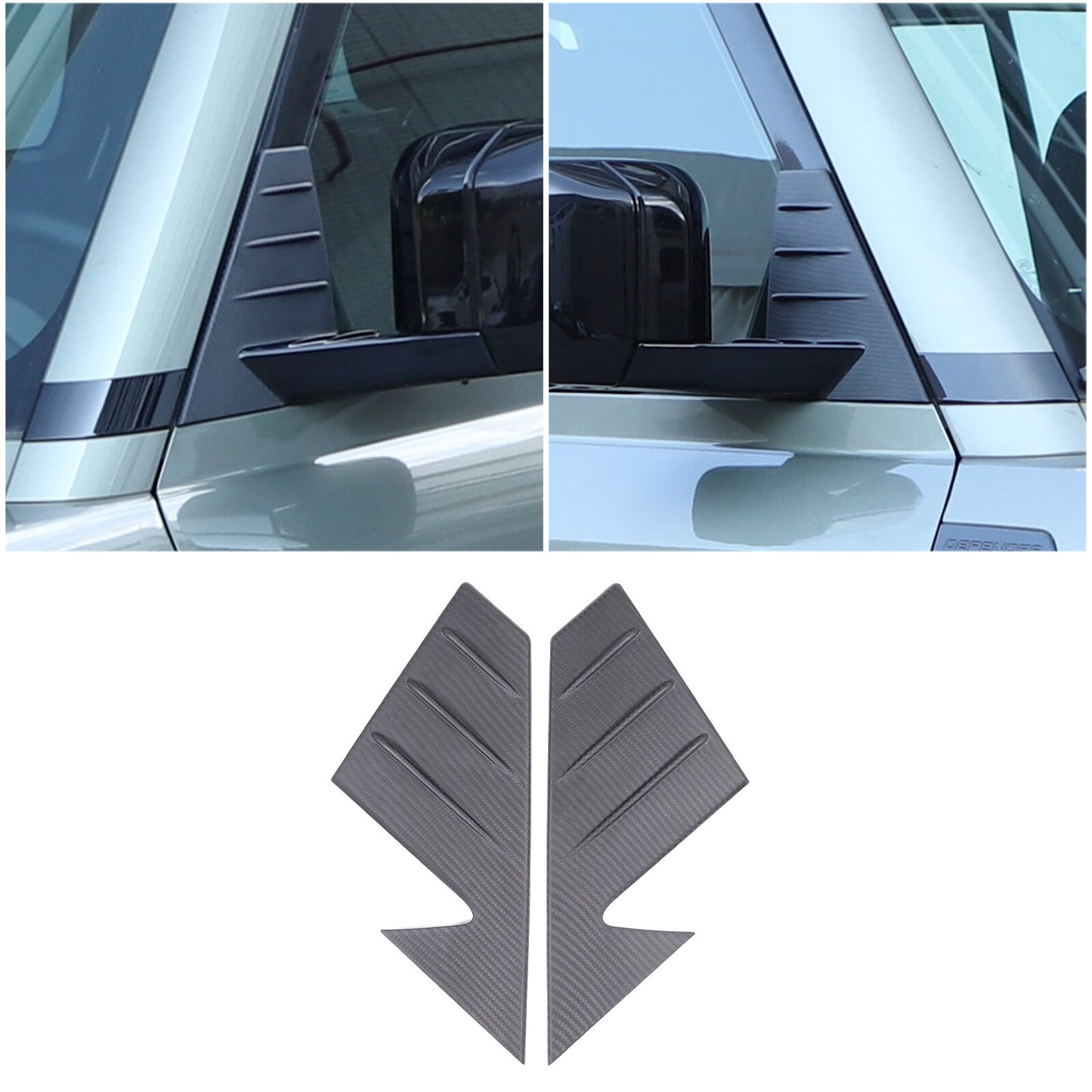 Suitable for 2020+ for Land Rover for Defender 90 110 130 Matte Carbon Fiber Front A-Pillar Trim