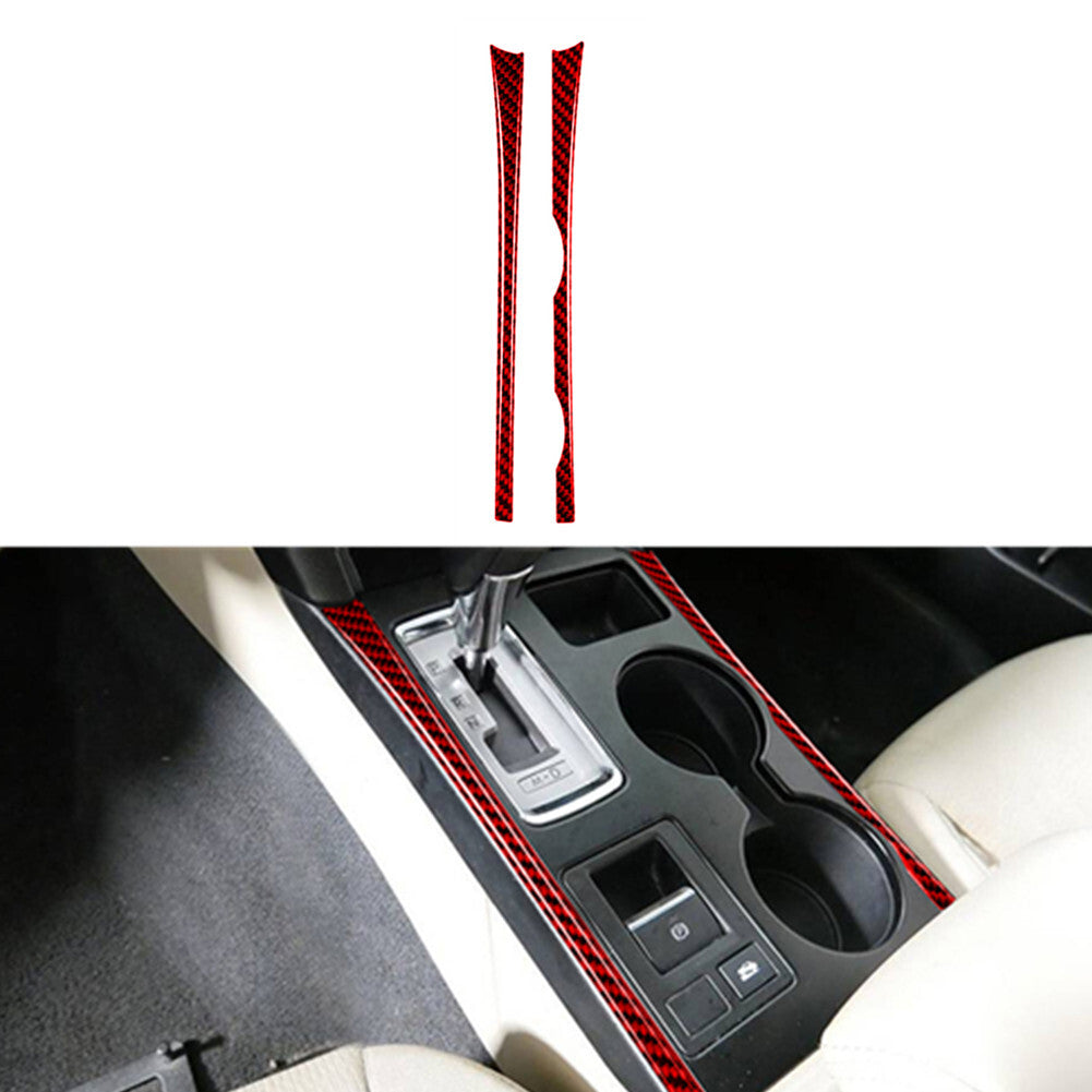 Carbon Fiber Interior Gear Shift Panel Cover Trim For Camaro 2010-2015 v