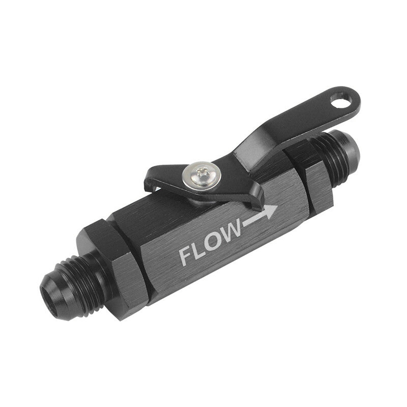 6AN Car fuel tank handle cut-off valve with cable rod and safety roller shut-off valve AN6