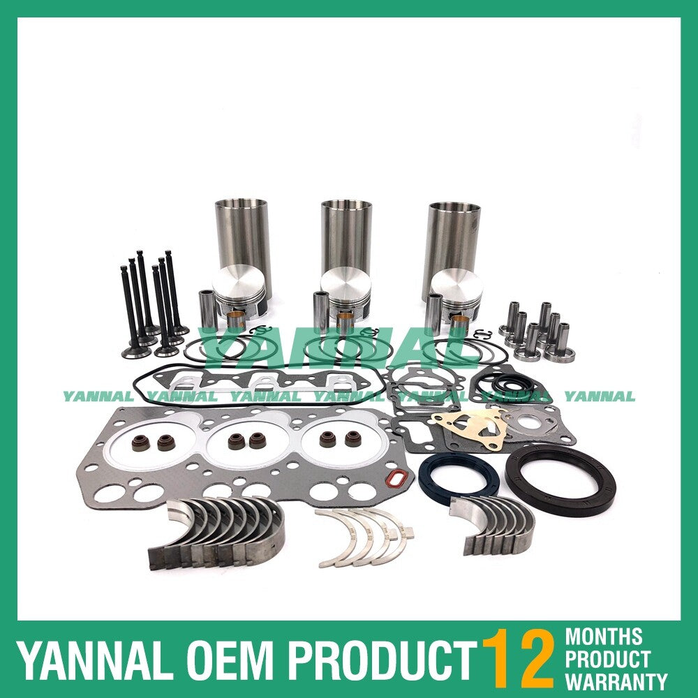 Overhaul and rebuild kit with gaskets for bearings suitable for Yanmar 3TNA68