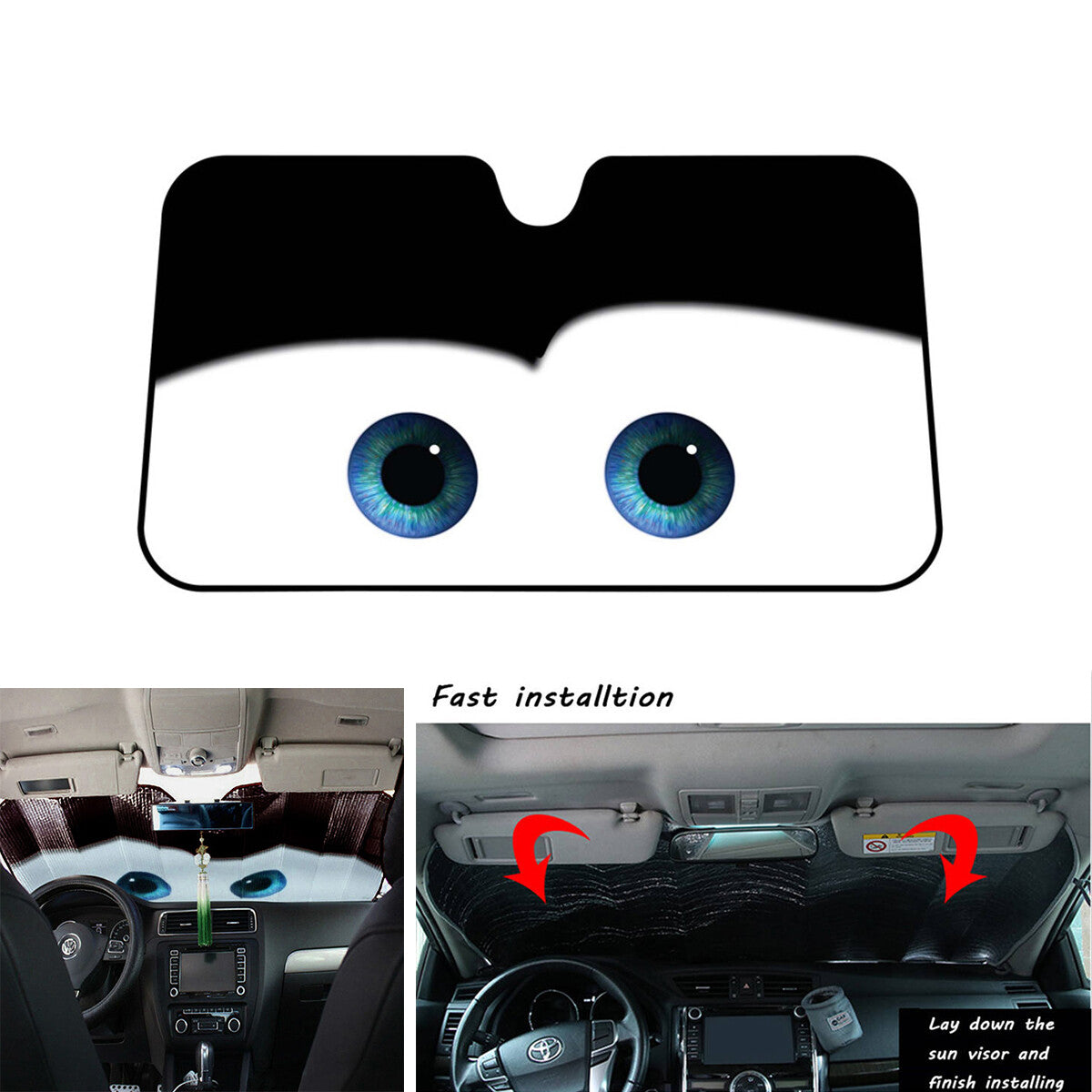 130 × 70 cm Automatic Windshield Sunshade Reflector for Car Front Windows n
