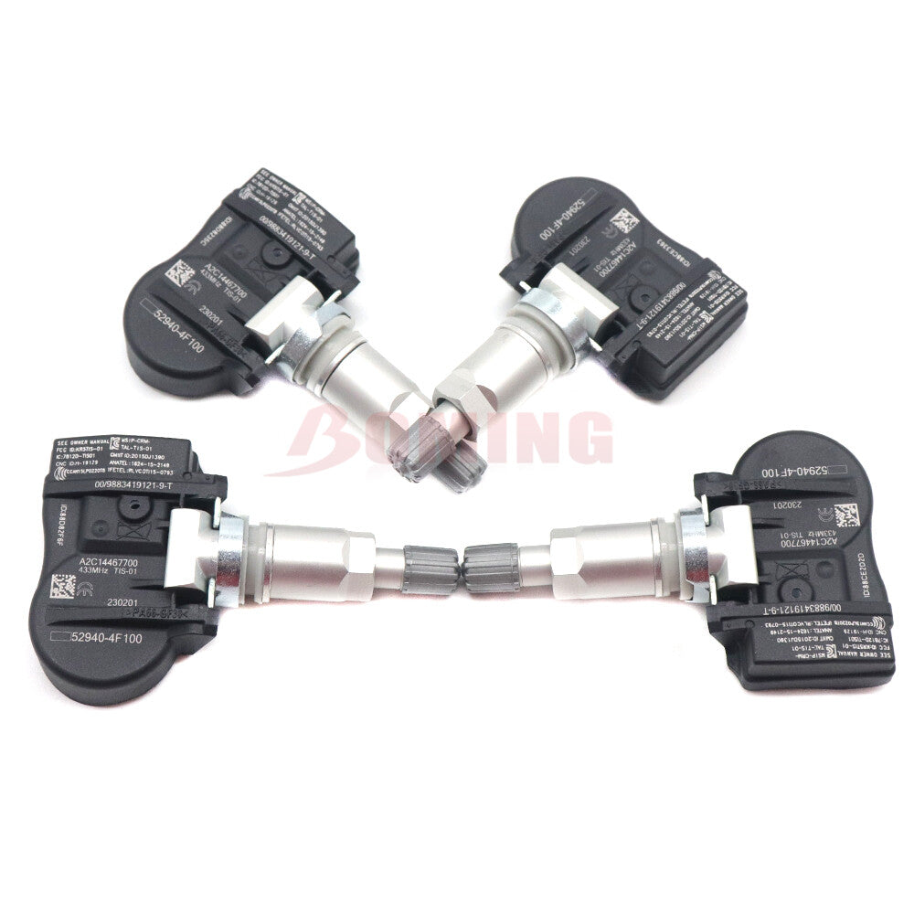 52940-4F100 4-piece x Tire Pressure Sensor Set for Hyundai Grand Starex Maxcru 2015-17