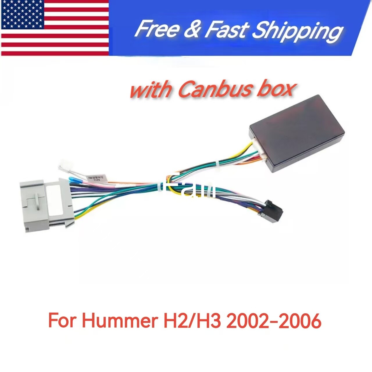 16Pin Power Wiring Harness w/ Canbus For 02-06 for Hummer H2 H3 9 10 Stereo Radio/