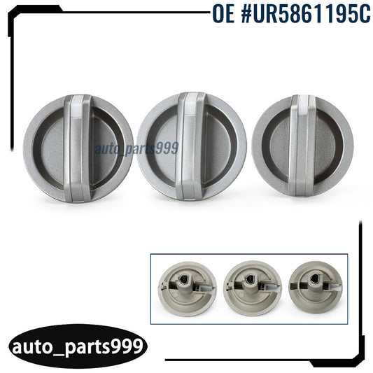3-Piece Heater and Fan Control Knob Kit for Ranger PJ/PK and for Mazda BT-50 (2006-2011) n