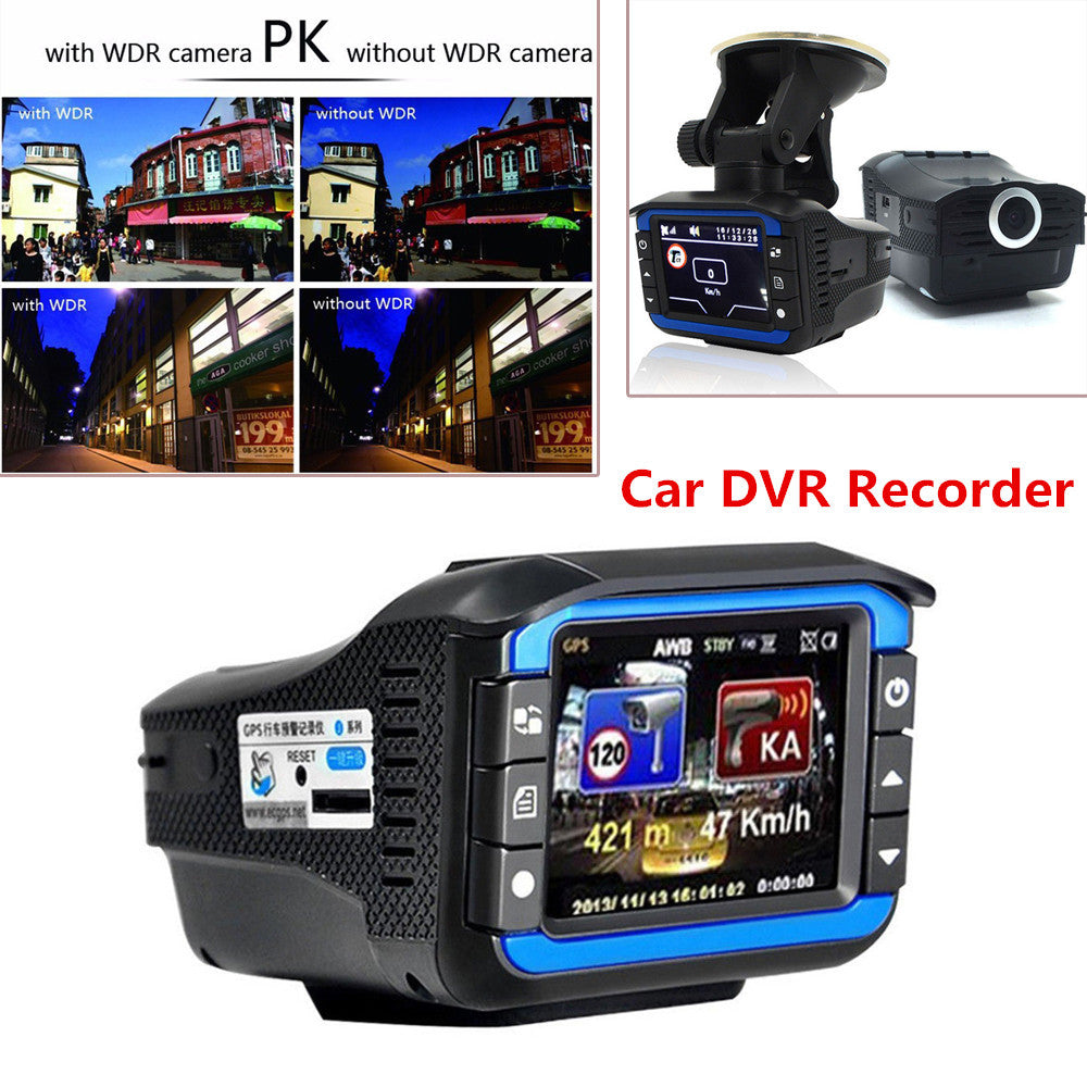2-inch HD Car DVR Recorder Camera Video Radar Laser Speed Detector Driving Recorder 720P- n