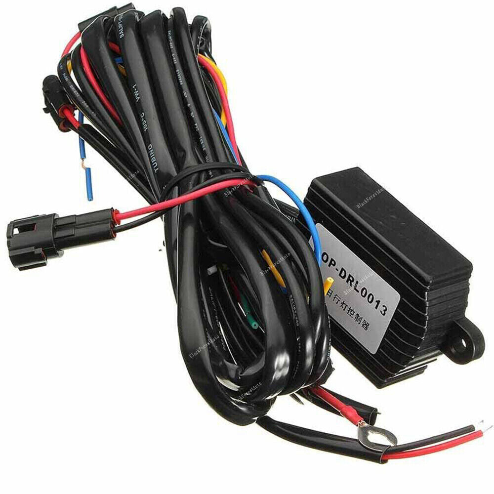 Automatic Daytime Running Light DRL Relay Harness Control On Off Module Box LED Q