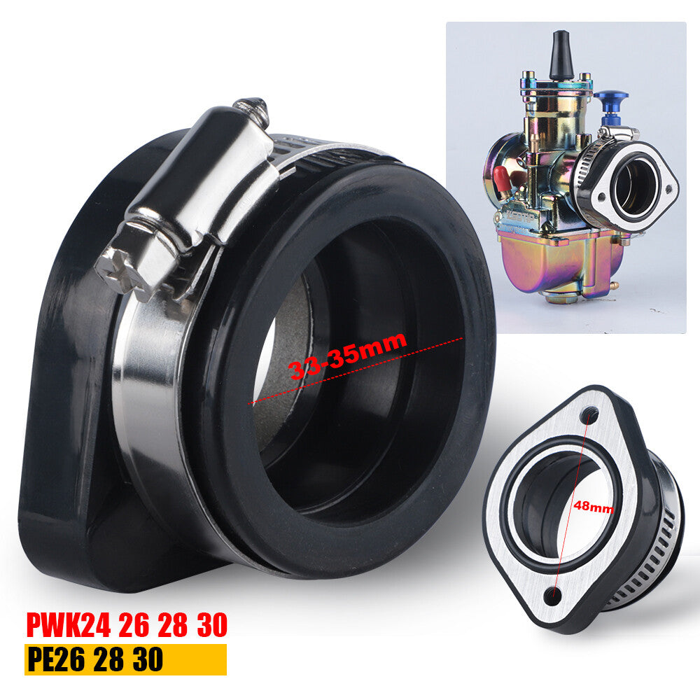 Flange Adapter Carb Manifold Intake Boot For Dirt Bike PWK 28mm 30mm Carburetor Q