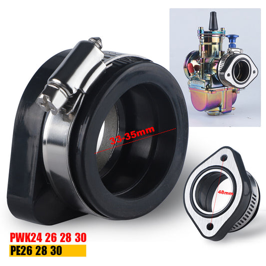 Flange Adapter Carb Manifold Intake Boot For Dirt Bike PWK 28mm 30mm Carburetor Q