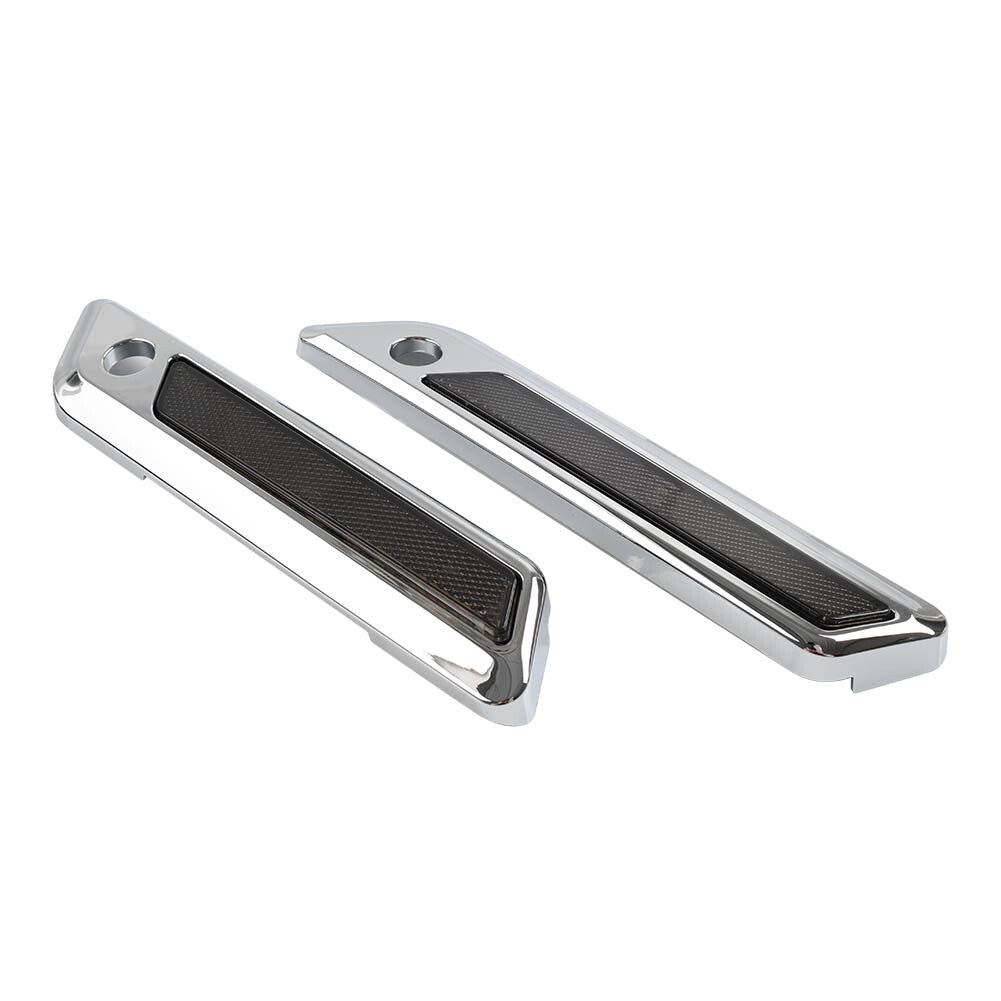 for Harley Touring Electra Glide Road King Saddle Bag Hinge Latch Covers Chrome
