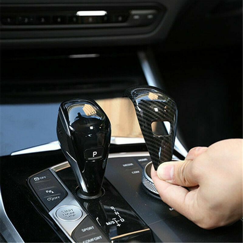 Carbon Fiber Gear Shift Head Knob Cover Tirm For 2020-22 for BMW 3 Series 330i M340i