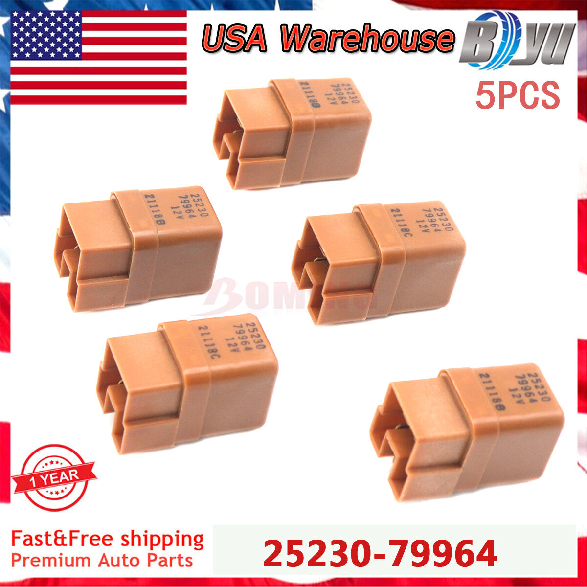 2x Fit for Nissan for Infiniti Relay 25230-7996A 25230-79963 25230-7996A 25230-C9963 NEW
