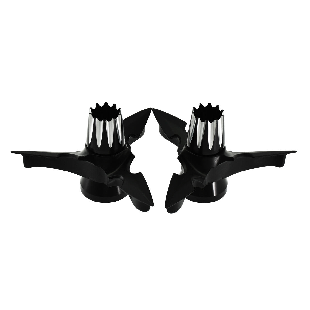 CNC Spun Blade Front Axle Cap Nut Cover for Harley Touring Road Street Glide 08+
