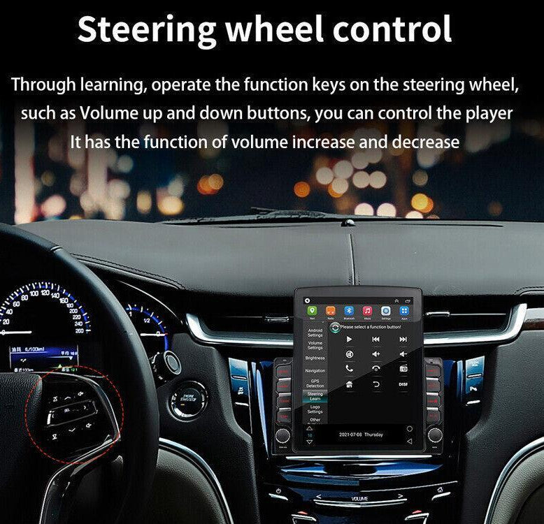Android 9.1 9.7-inch GPS Navigation Player WiFi for iOS/Android Car FM Radio Stereo 2DIN- n