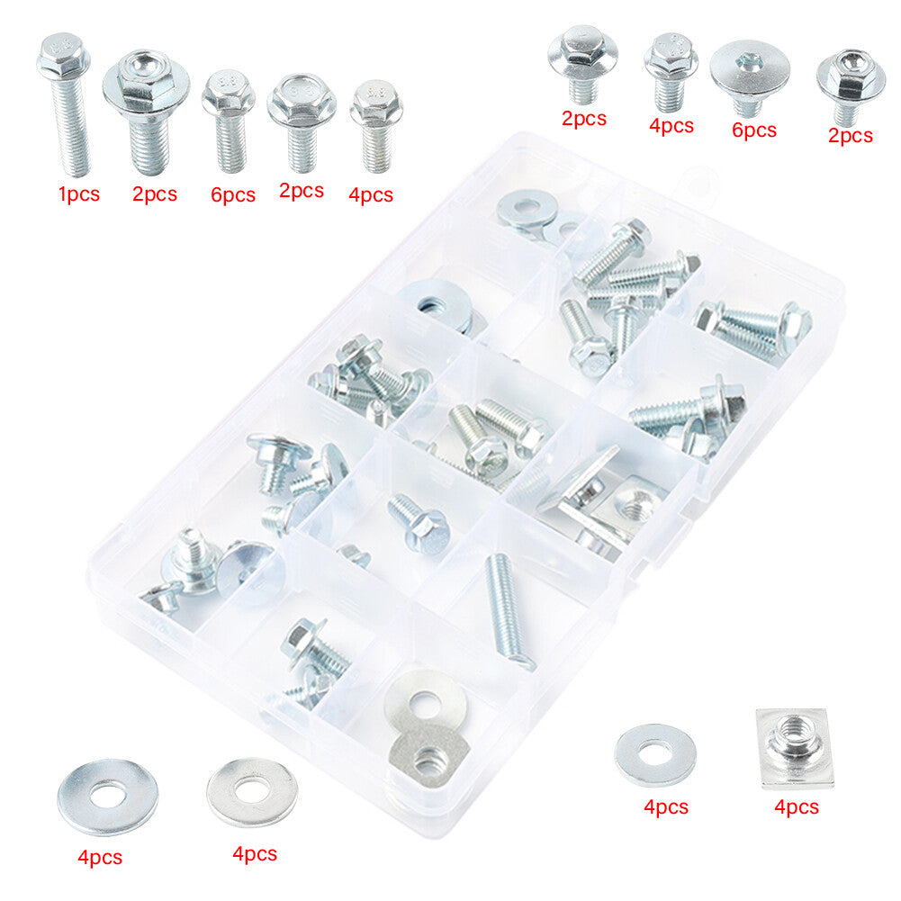 45pc Body Bolt Kit Fastener Washer Nut for Honda CRF250R CRF450R CRF250X CRF450X