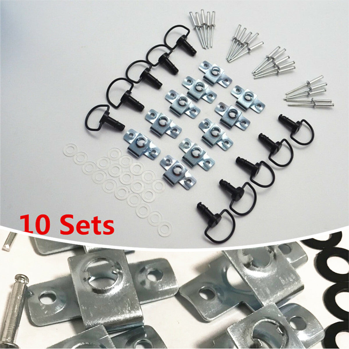Fairing Quick Release Clip D-Ring Race Fasteners 1/4 Turn Dzus Accessories Parts Q