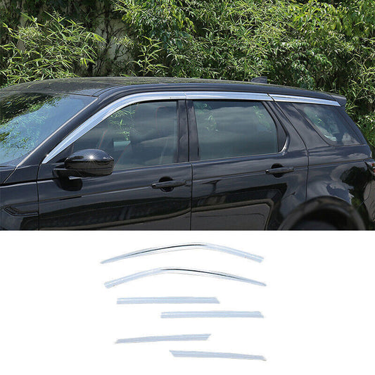 For Discovery Sport 2015-2024 Chrome Window Visors Sun Rain Guard Vent Deflector