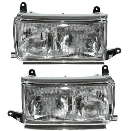 for Toyota for Land Cruiser FJ/LC80 1990-97 Headlight Set Crystal Clear Assembly 2X