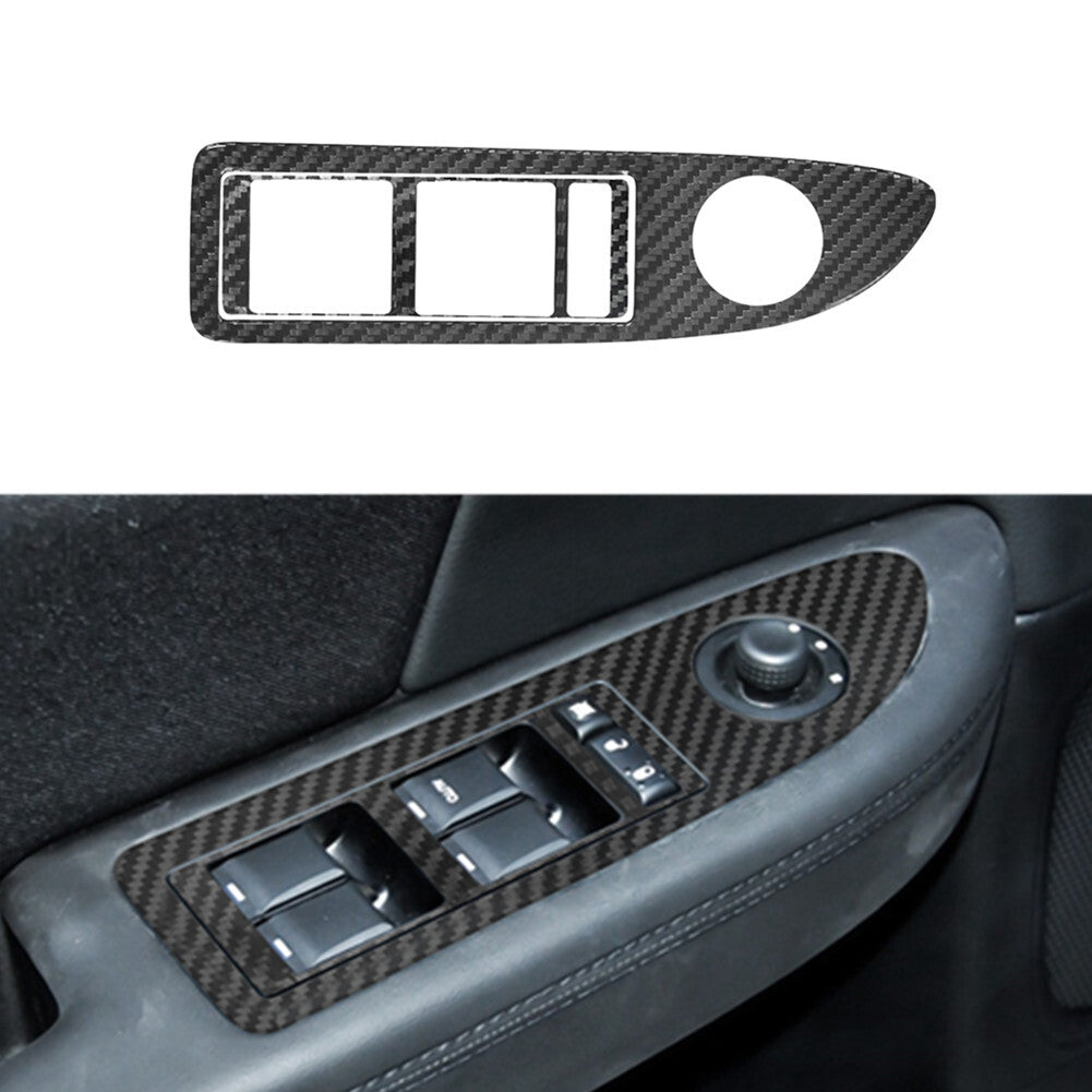 For CLA GLA Carbon Fiber Interior Center Cup Holder Cover Trim v