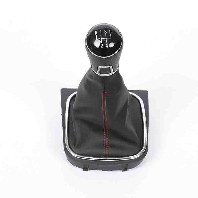 Manual 5-speed shift button PU leather boat for VW for Golf / for Jetta MK6 2010-2014 Q