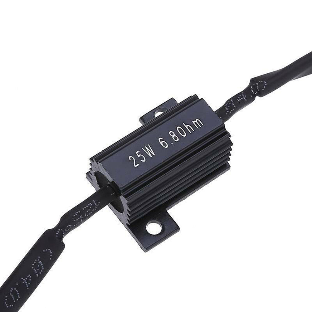 4 x 25W 6 Ohm Load Resistors for Fixing LED Bulbs for Fast Hyperflare Turn Signal Flashing