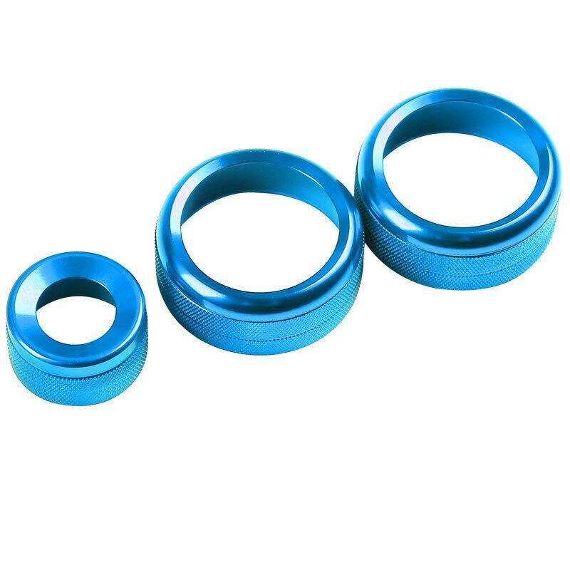 Console Volume Switch Ring for BMW 3 4 Series GT 2013-2019 Blue Aluminum Alloy