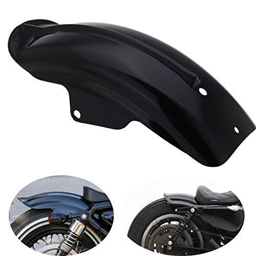 Motorcycle Universal Black Plastic Rear Fender for Harley Bobber Chopper Q