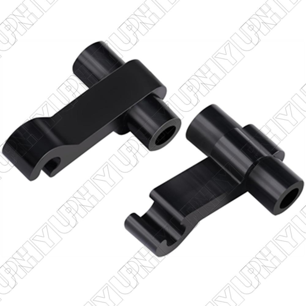 2Pcs Extended Vent Window Latch Links Black ABS For Chervolet  for GMC 2000-2007 Q