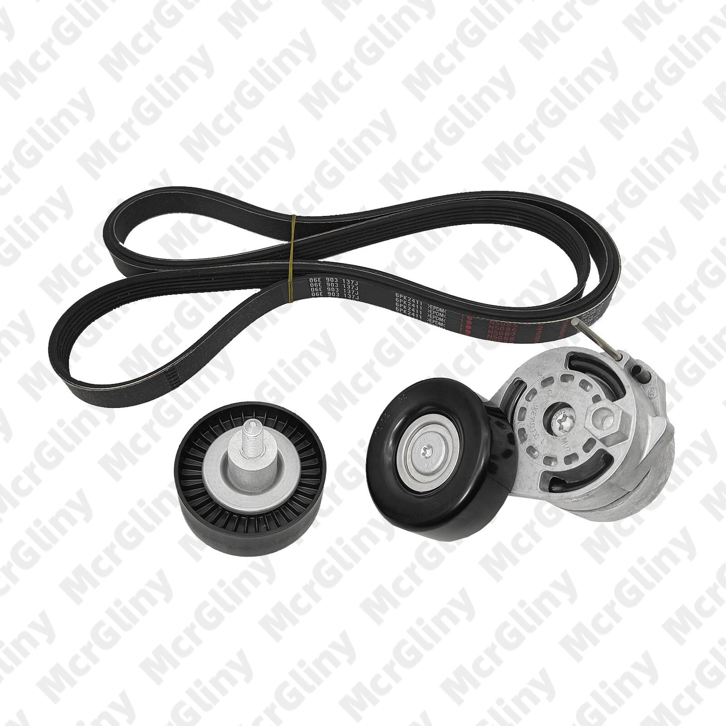 6PK2411 Belt Drive Kit 06E903137J 06E903133Q Suitable for Audi A4 A6 AUK BKH CCDA BDX BDW- n