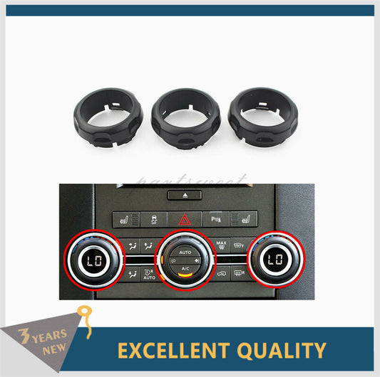 3pcs Car Air Conditioning Control Panel Knob for Land Rover Discovery 4 2009-16