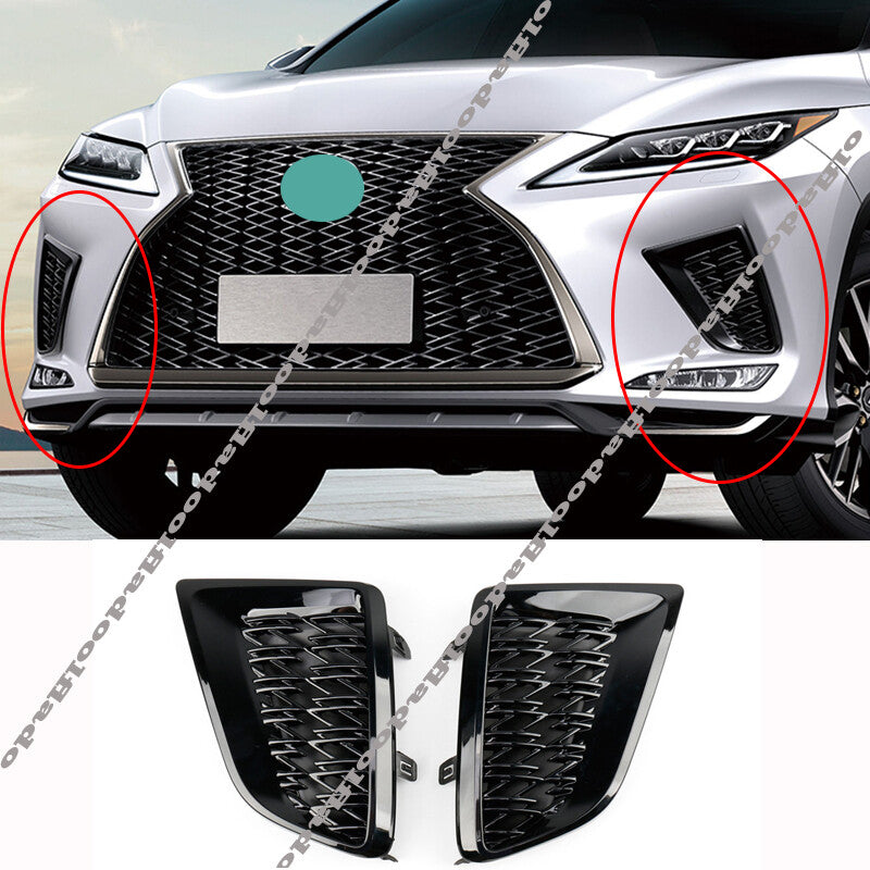 for Lexus RX350 RX450H 2020-2022 Sport Style Front Bumper Fog Light Grille Frame