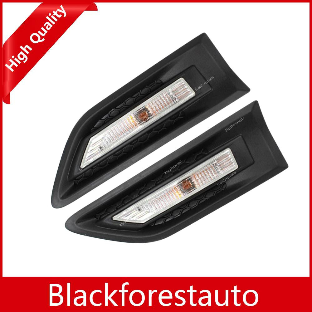 Pair Black Right+Left Front Fender Garnish Molding for Kia Soul 2010 12 13