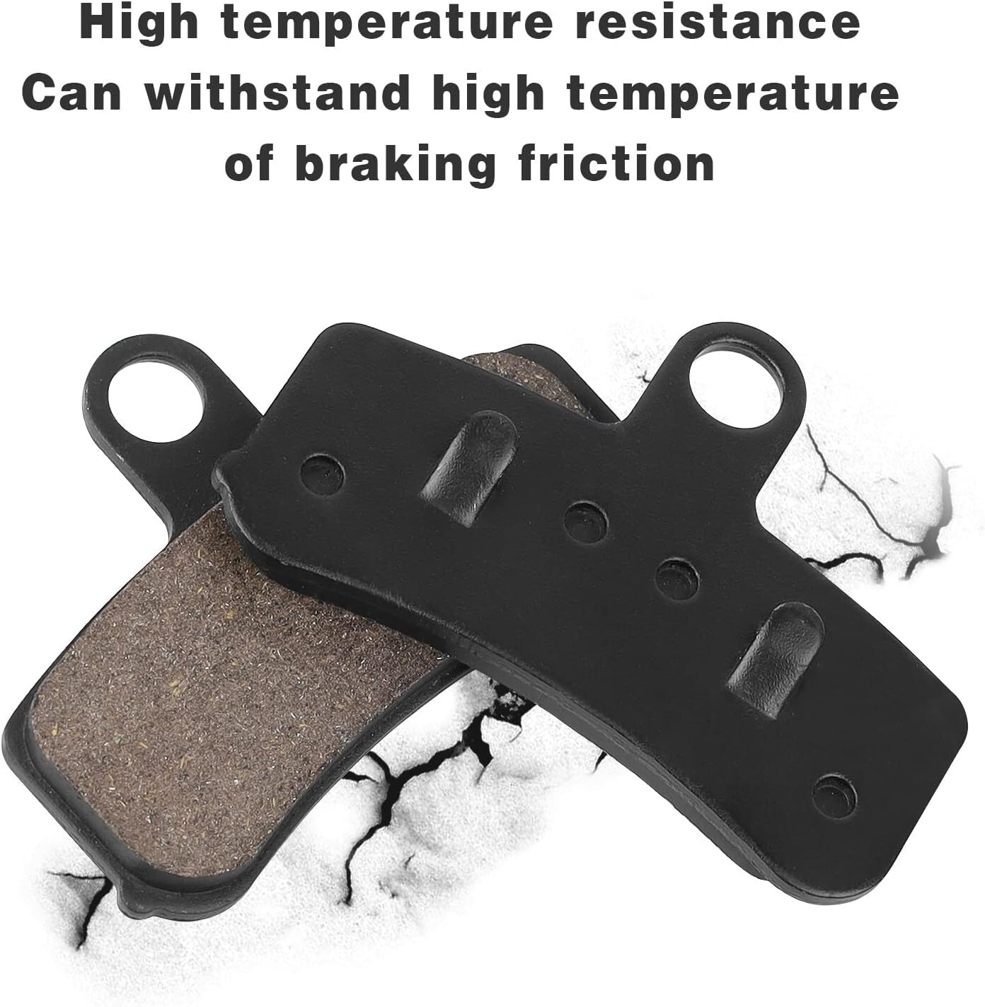 Front Rear Brake Pads for Harley Wide Super Glide Street Bob Softail Blackline