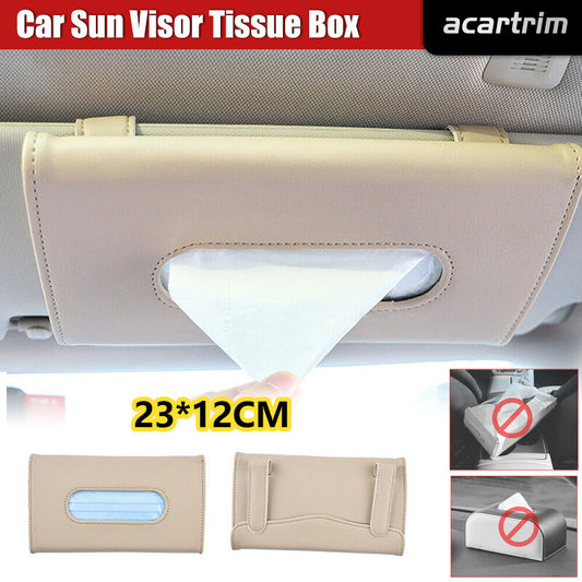 Car Interior Accessories Car Sun Visor Tissue Box Paper Towel Case Napkin Holder