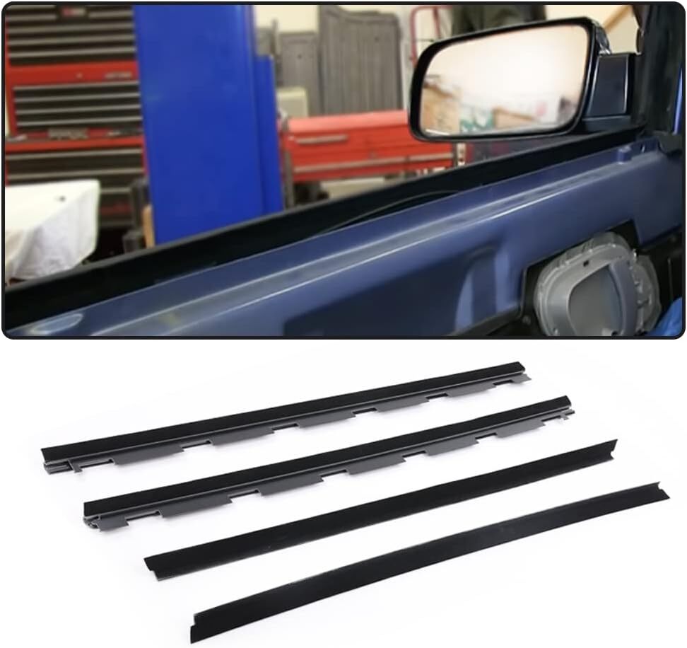 4-Piece Kit for Chevrolet Truck Interior and Exterior Window Felt Sealing Wind Vane