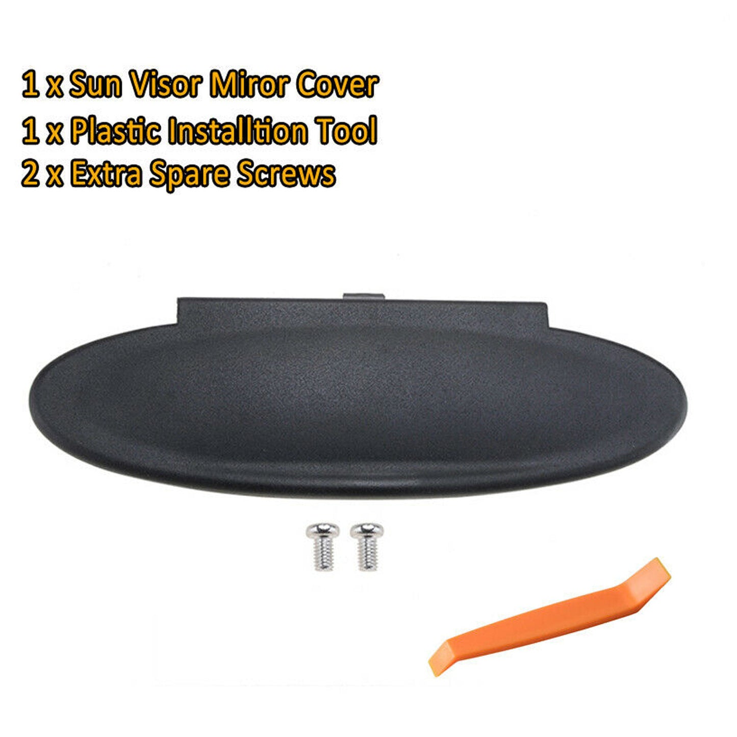 Sun Visor Mirror Cover Black fit for Porsche 911 996/997 Cayman 986/987 AT
