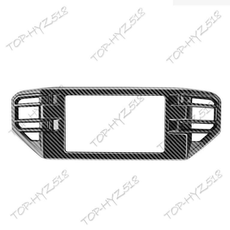 ABS Carbon Central GPS Navigation Panel Frame Trim For Tundra 2022-2024 B n