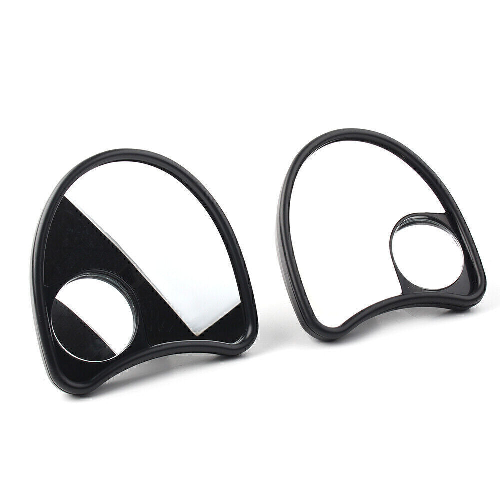 2X Fairing Mount Side Rear Mirrors w/blind spot mirror Fit Touring Electra Glide Q