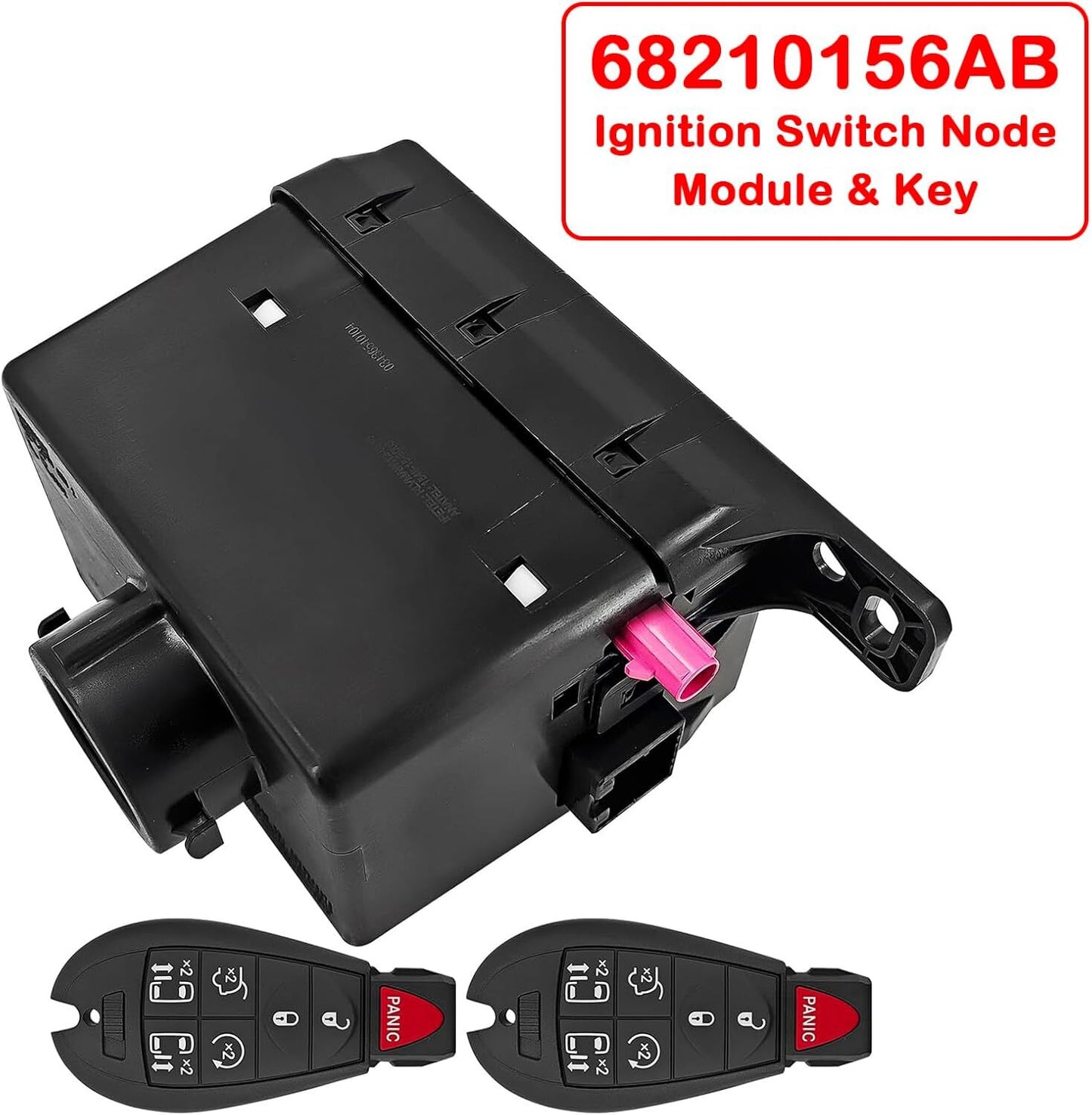 Wireless Ignition Node Module W/ 2 Keys for Chrysler Town  Country 68210156AB
