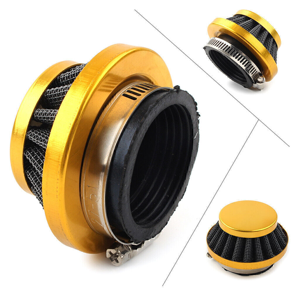 42 44mm Air Filter For 47cc 49cc 2 Stroke for Mini Dirt Pocket Bike ATV Quad Gold Q
