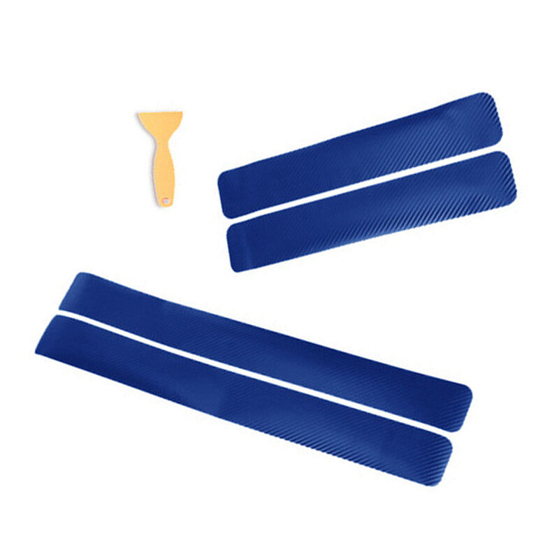 4x Carbon Fiber Door Sill Scratch Protection Film Sticker Protective Cover Grand- n