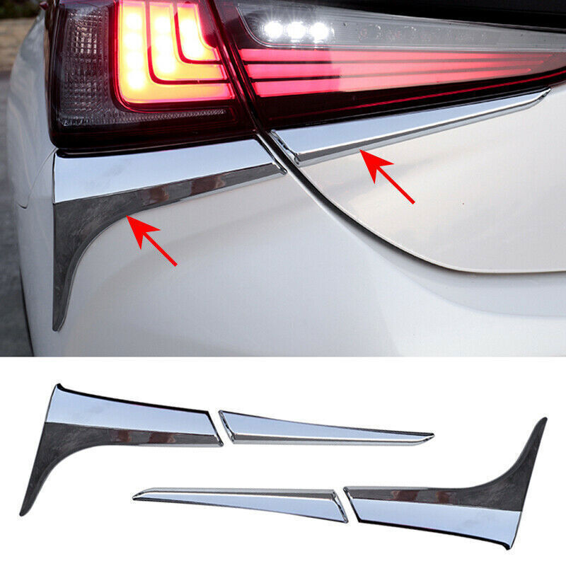 For C-HR CHR 2018-2021 ABS Chrome Front Fog Light Lamp Grille Cover Trim v
