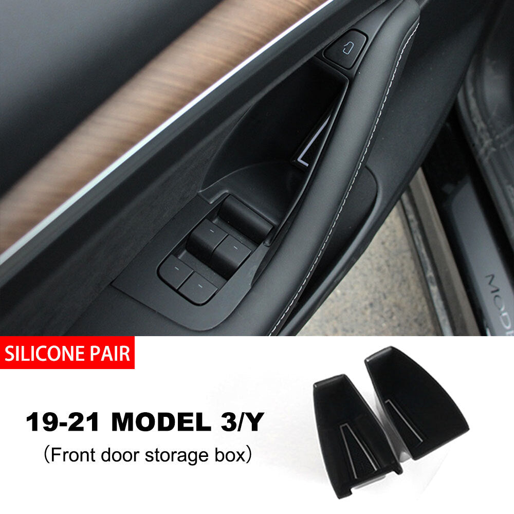 Trim LHD Side Door Interior Storage Organizer for Model 3/Y (2019-2023) n