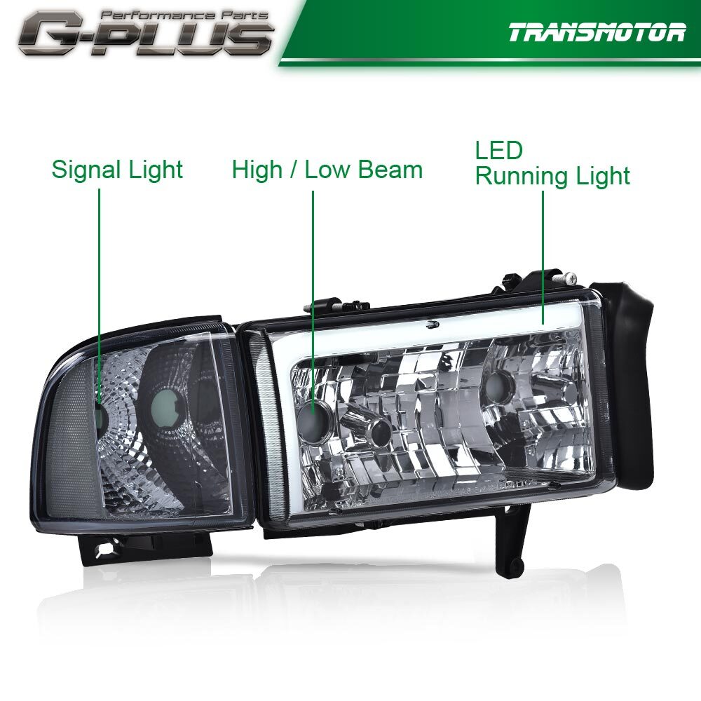 Suitable for 94-02 Thulium for Ram 1500 2500 3500 LED Introduction DRL Gum Nian Liang True/Yellow- v