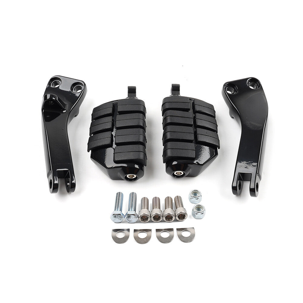 Passenger Foot Pegs Mount Bracket Kit FIT for Harley Dyna Street Fat Bob FXDF FXDB