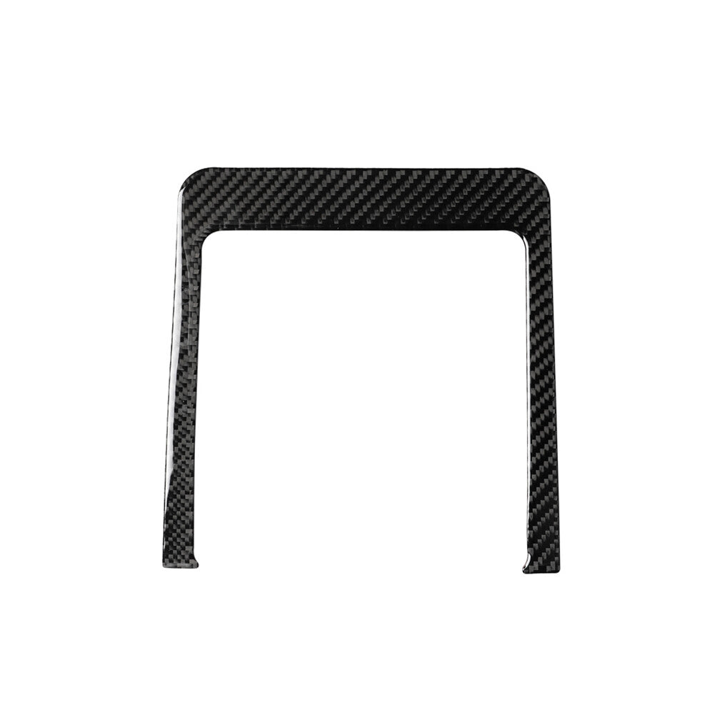 Carbon Fiber Interior Storage Box Panel Trim Cover Sticker for Audi Q7 2016-2019